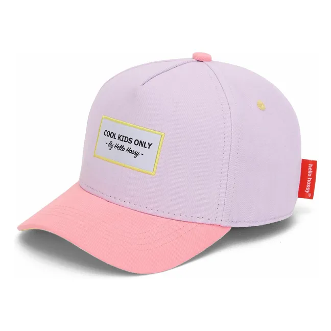 Kappe mit gebogenem Schirm Mini Purply aus Bio-Baumwolle | Flieder