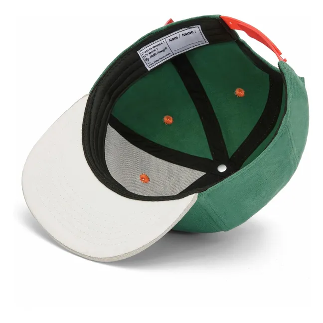 Mütze mit flachem Schirm Mini Captain Bio-Baumwolle | Grün