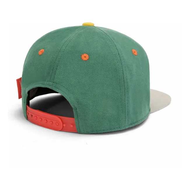 Casquette Visière Plate Captain Coton Bio | Vert