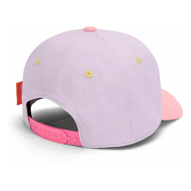 Kappe mit gebogenem Schirm Mini Purply aus Bio-Baumwolle | Flieder