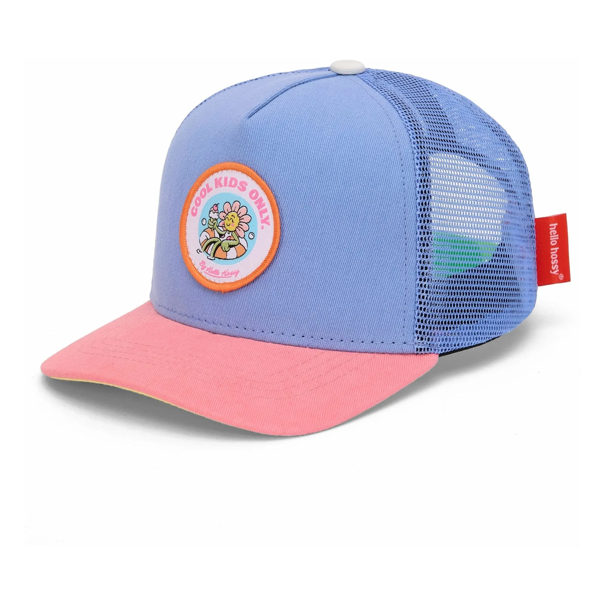 Hello Hossy Blue Trucker Fleet Curved Visor Cap