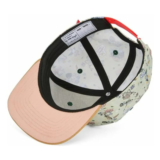 Moutain Ride Flat Visor Cap Recycled Fibers | Pale yellow