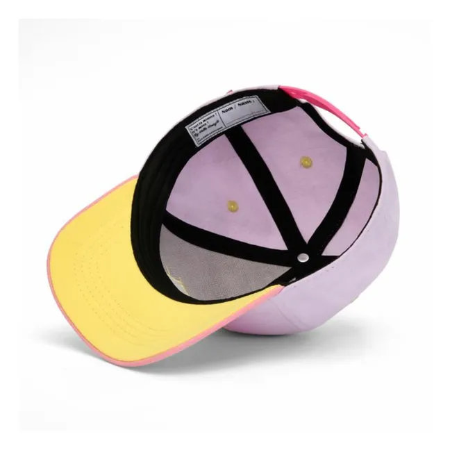 Gorra de visera curvada de algodón orgánico Purply | Lila