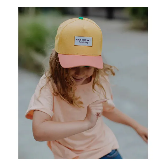Casquette Visière Courbée Sunset Coton Bio | Jaune
