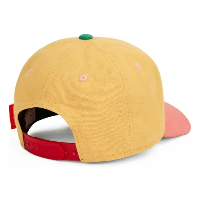 Mini Sunset Gorra de visera curvada de algodón orgánico | Amarillo