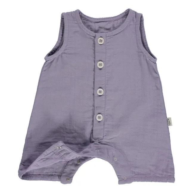 Pepper Buttoned Playsuit | Lavender