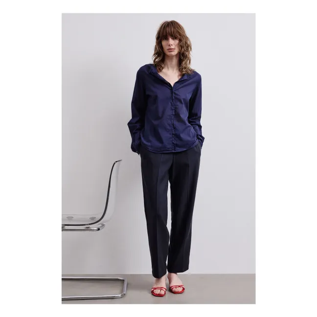 Fluid Tencel Pants | Midnight blue