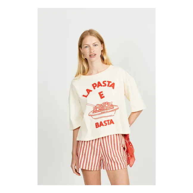 T-shirt Fonzie Coton Bio | Ecru