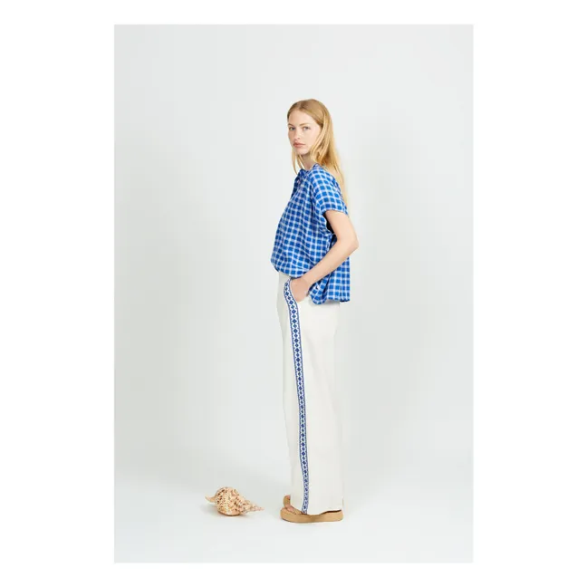 Pantalones de gasa de algodón Fostine | Crudo