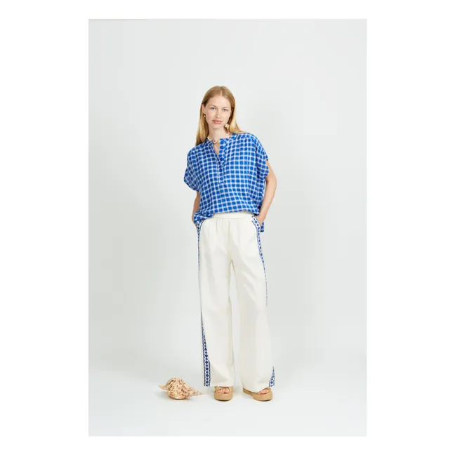 Pantalones de gasa de algodón Fostine | Crudo