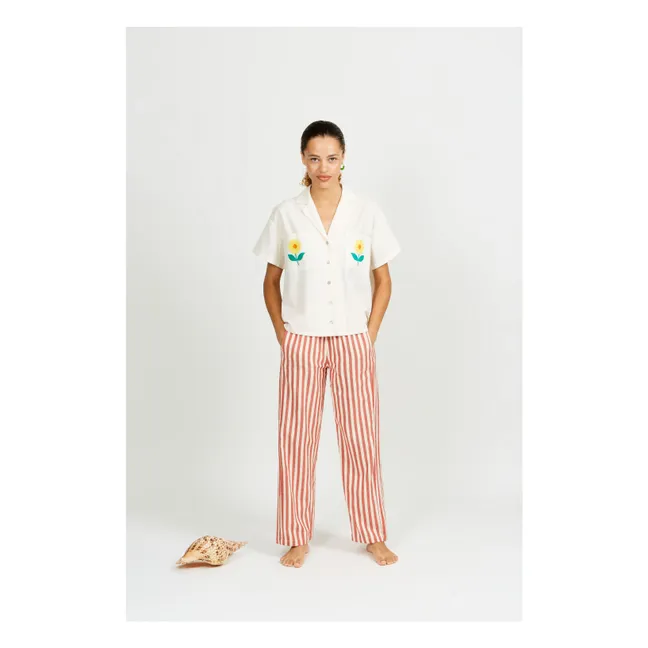 Camicia Fieke in voile de coton | Ecru