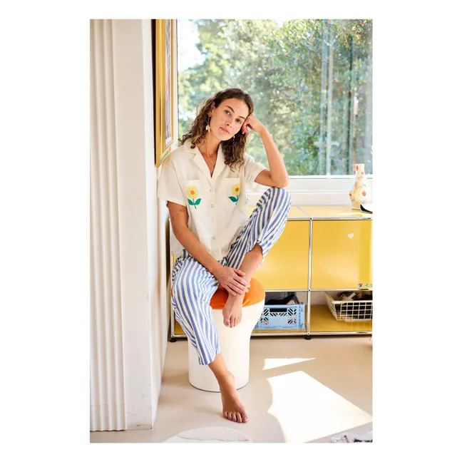 Camicia Fieke in voile de coton | Ecru