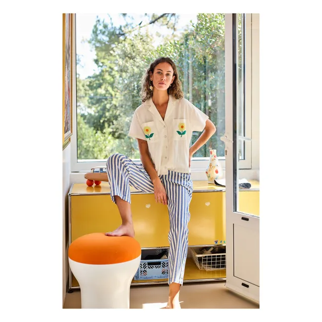 Camicia Fieke in voile de coton | Ecru