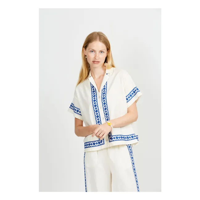 Camicia Françoise Voile de Coton | Ecru