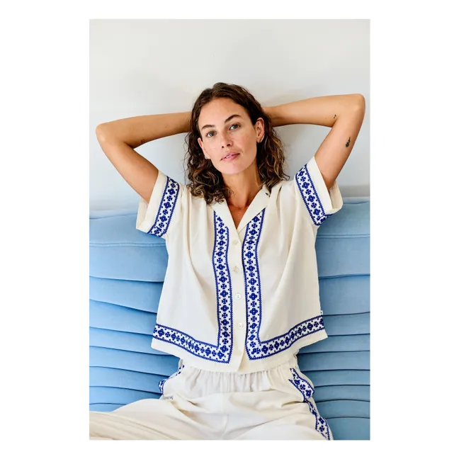 Camicia Françoise Voile de Coton | Ecru