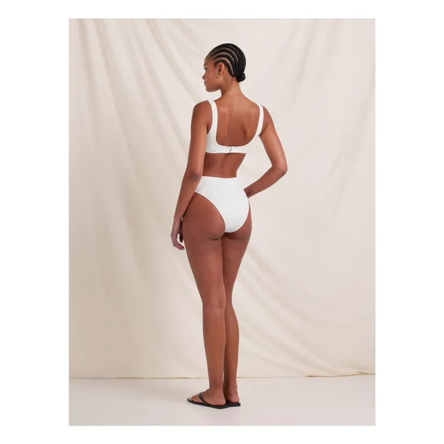 Bas de Maillot Camellia Fibres Recyclées | Blanc