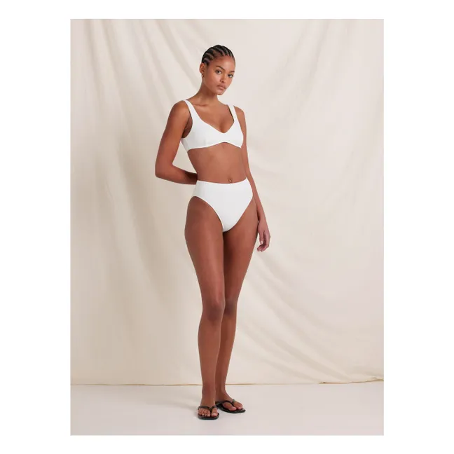 Bas de Maillot Camellia Fibres Recyclées | Blanc