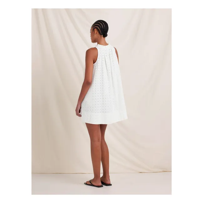 Besticktes Sommerkleid | Weiß