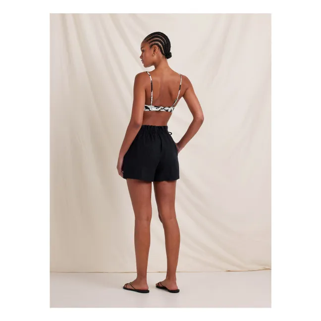 Weekend Linen Shorts | Black