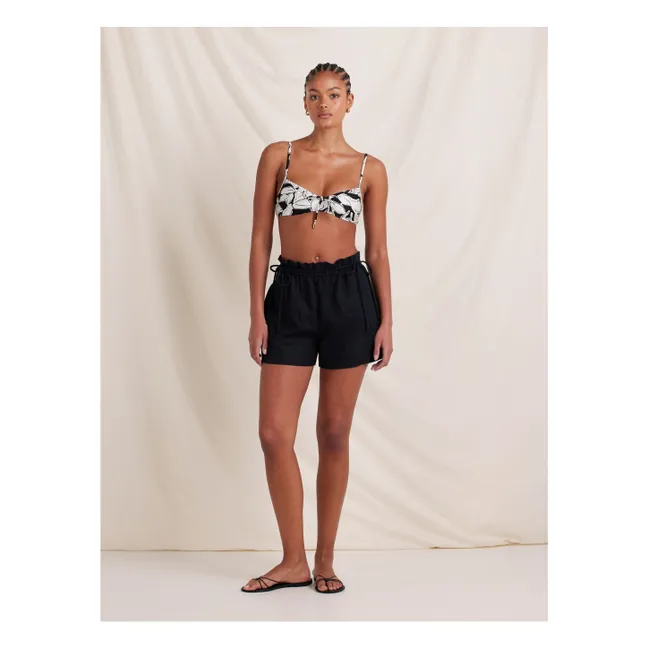 Weekend Linen Shorts | Black