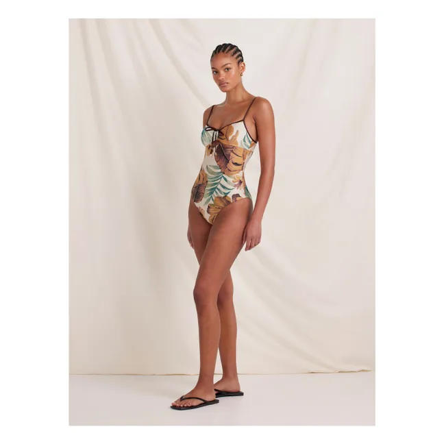 Maillot 1 Pièce Solstice Fibres Recyclées | Ecru