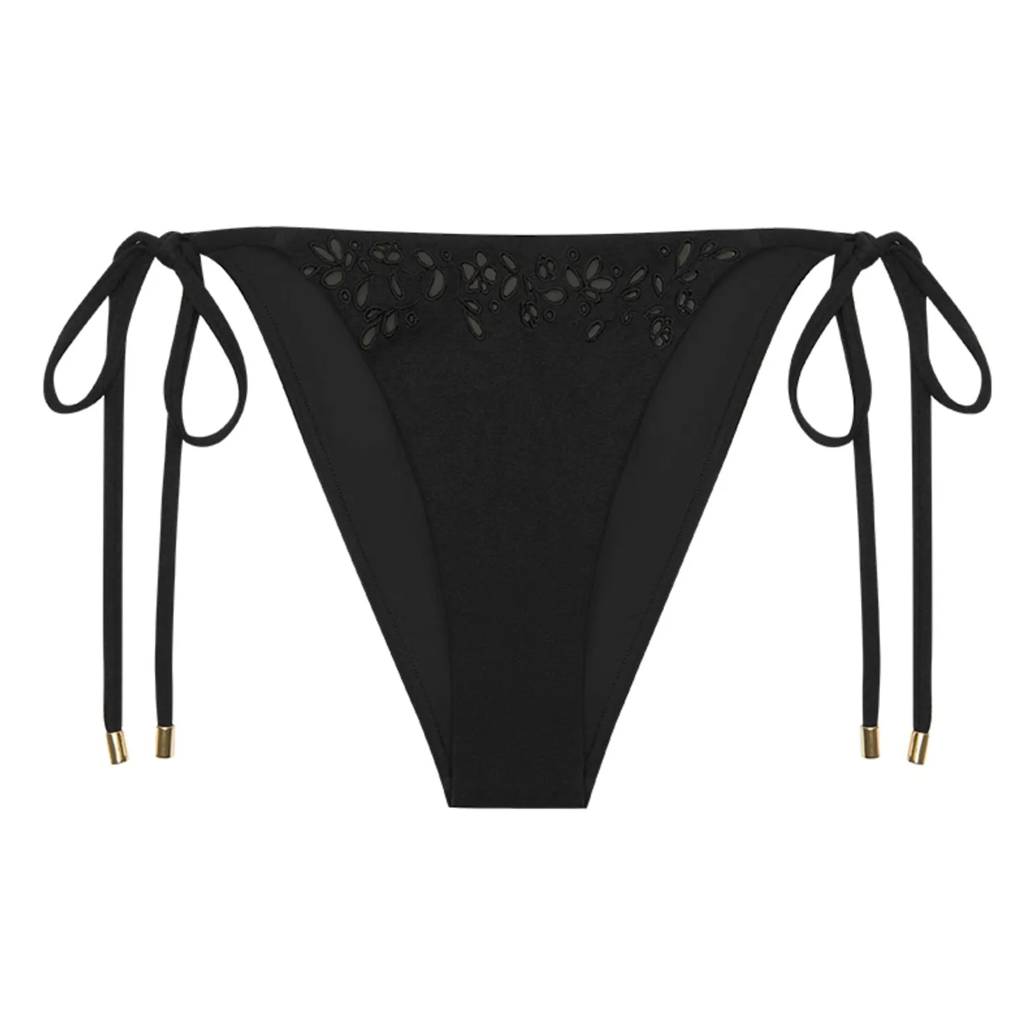 Peony Black Memoir Embroidered Recycled Fibers Jersey Bottom