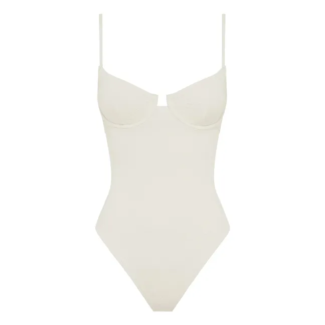 Quintessential Recycled Fiber 1-Piece Jersey | White