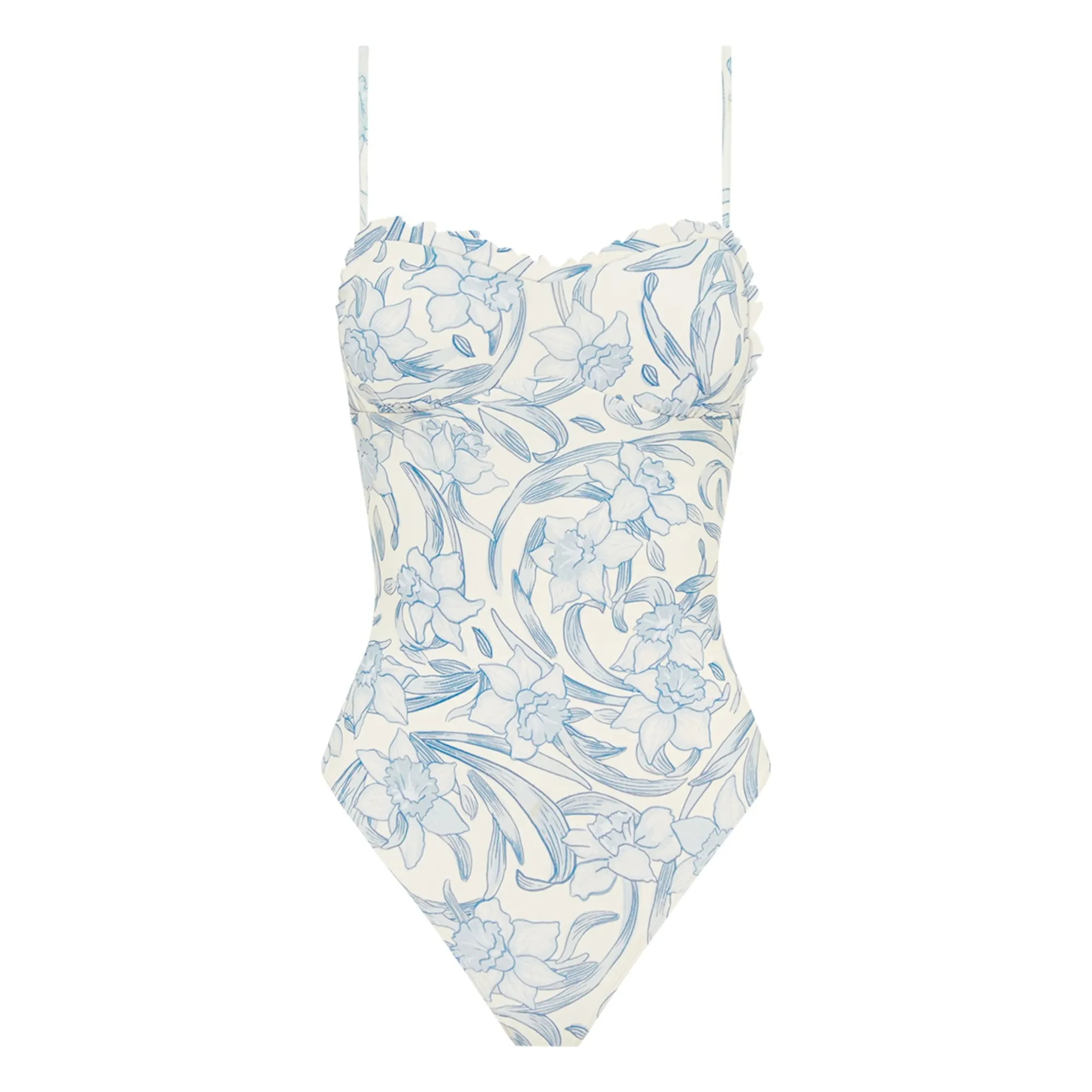 Peony Blue Sonnet Recycled Fiber 1-Piece Jersey