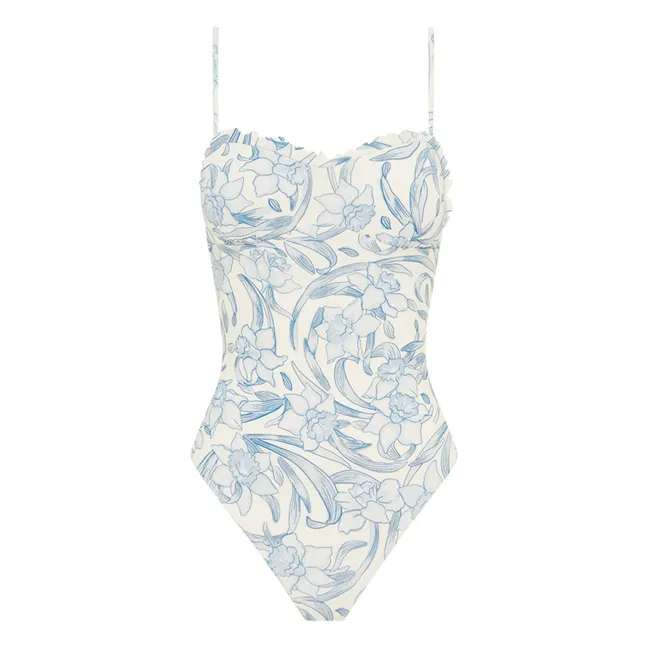 Sonnet Einteiliges Trikot aus recycelten Fasern | Blau