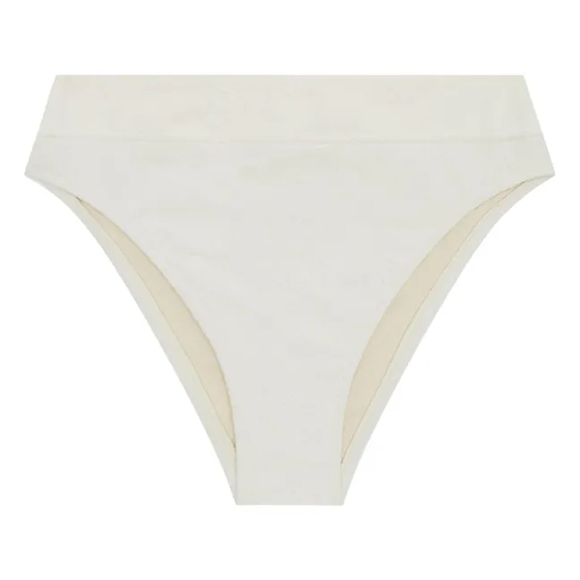 Jersey Camellia Fondo Fibras Recicladas | Blanco