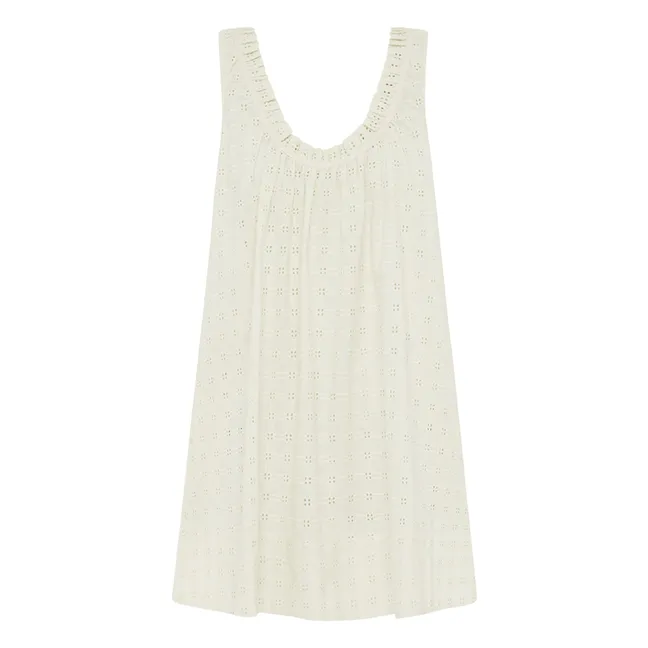 Vestido de verano bordado | Blanco