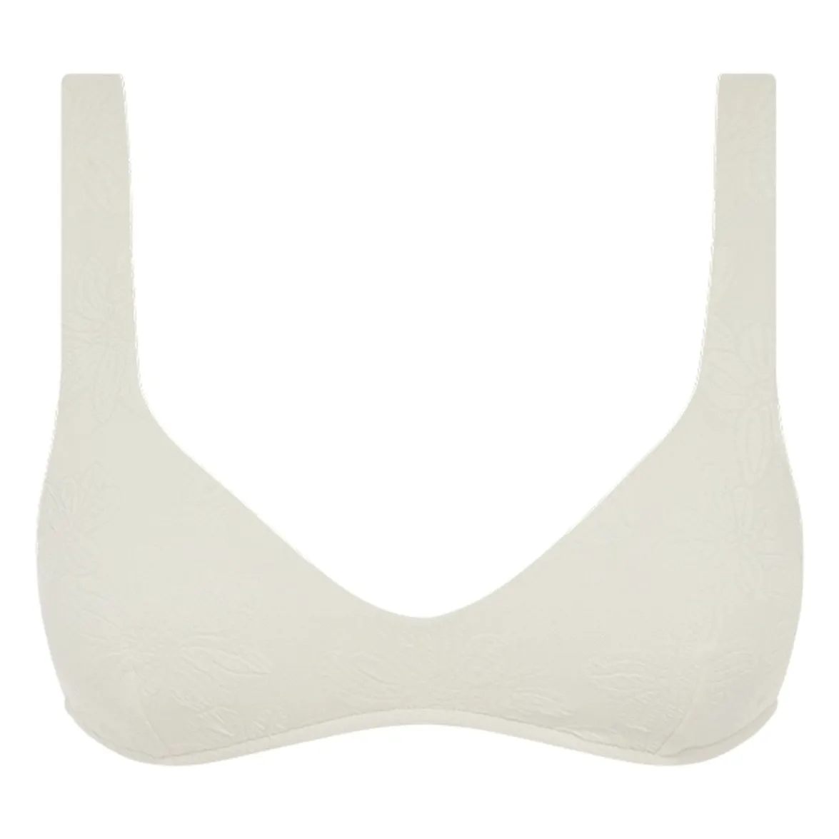 Peony White Forever Jersey Top Recycled Fibers