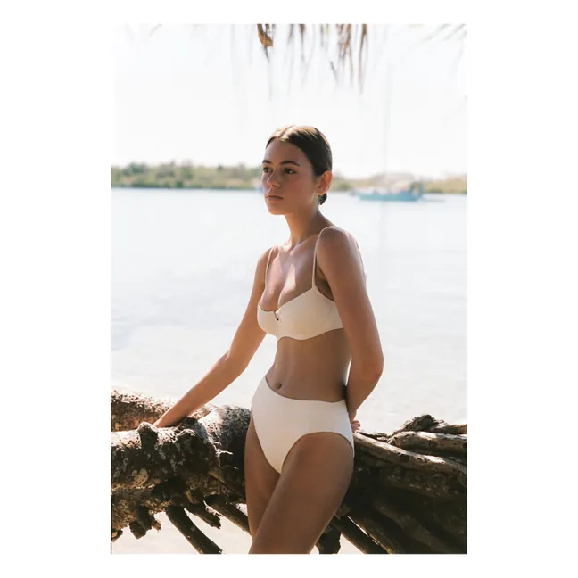 Bas de Maillot Camellia Fibres Recyclées | Blanc