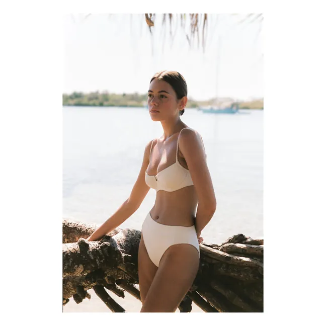 Camellia Recycled Fibers Jersey Bottom | White