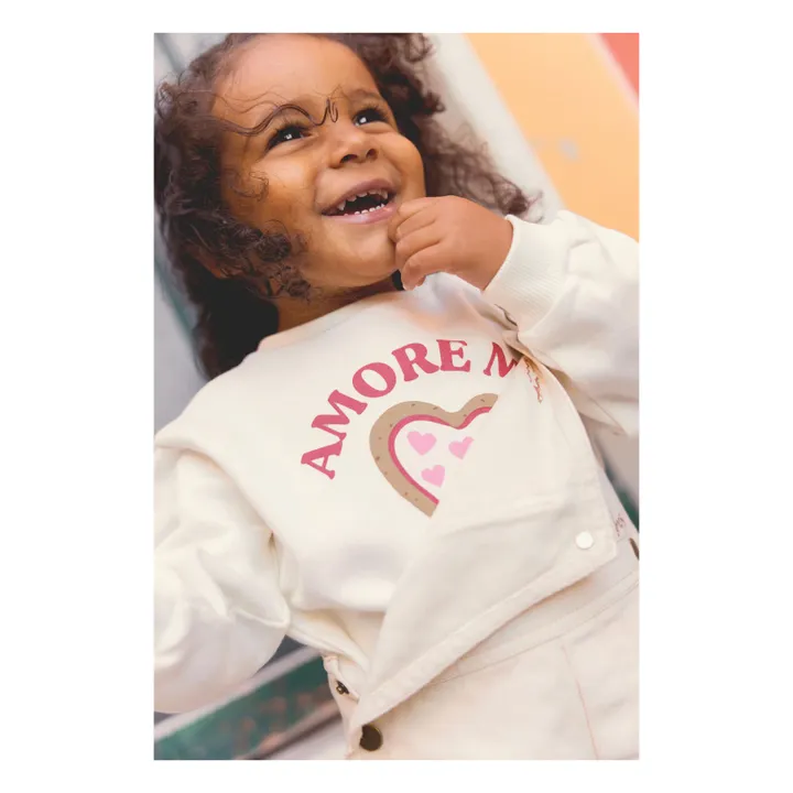 Lys Amoremio sweatshirt | Ecru- Product image n°1