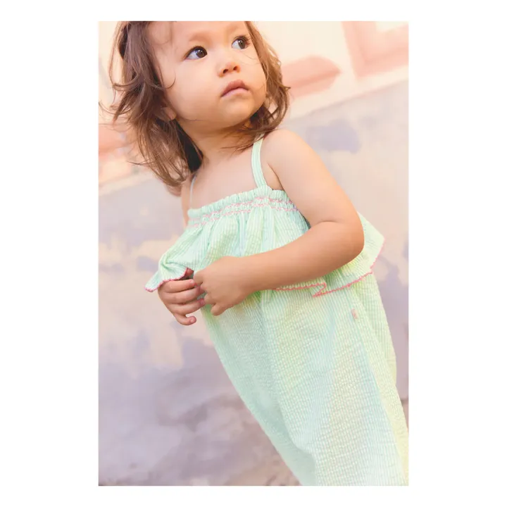 Roma jumpsuit | Green water- Product image n°2