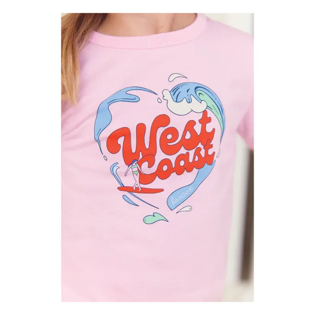Camiseta Tubo West Coast | Rosa