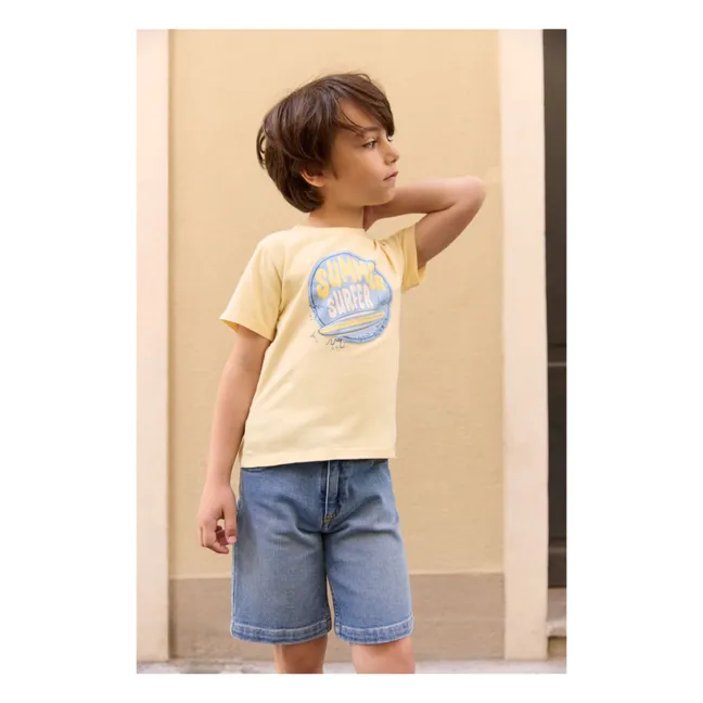 Tubo Surfer T-Shirt | Pale yellow