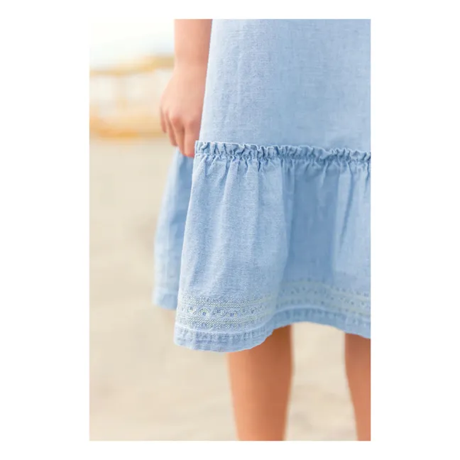 Kleid Celia Chambray | Hellblau