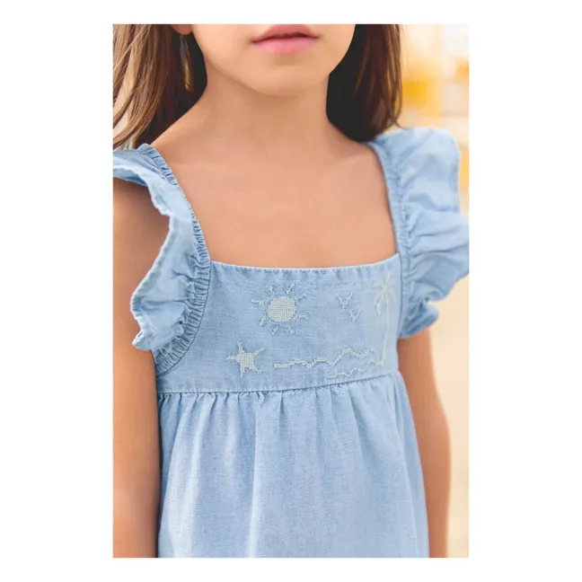 Kleid Celia Chambray | Hellblau