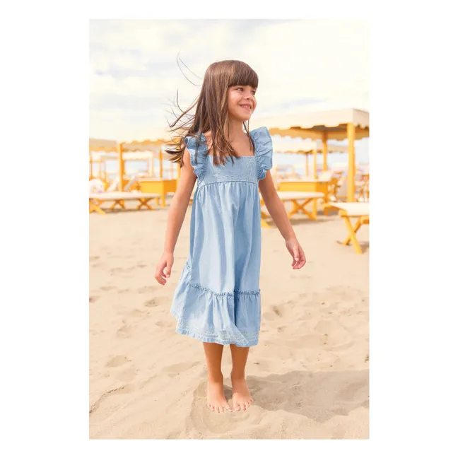 Kleid Celia Chambray | Hellblau