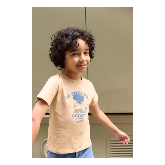 Tubo Pizza T-Shirt | Beige
