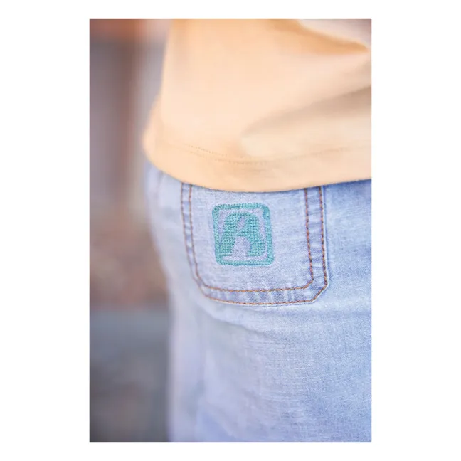 Short Lyon Chambray | Bleu ciel