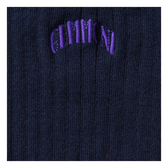 Edmmond Core Logo Socks | Navy blue