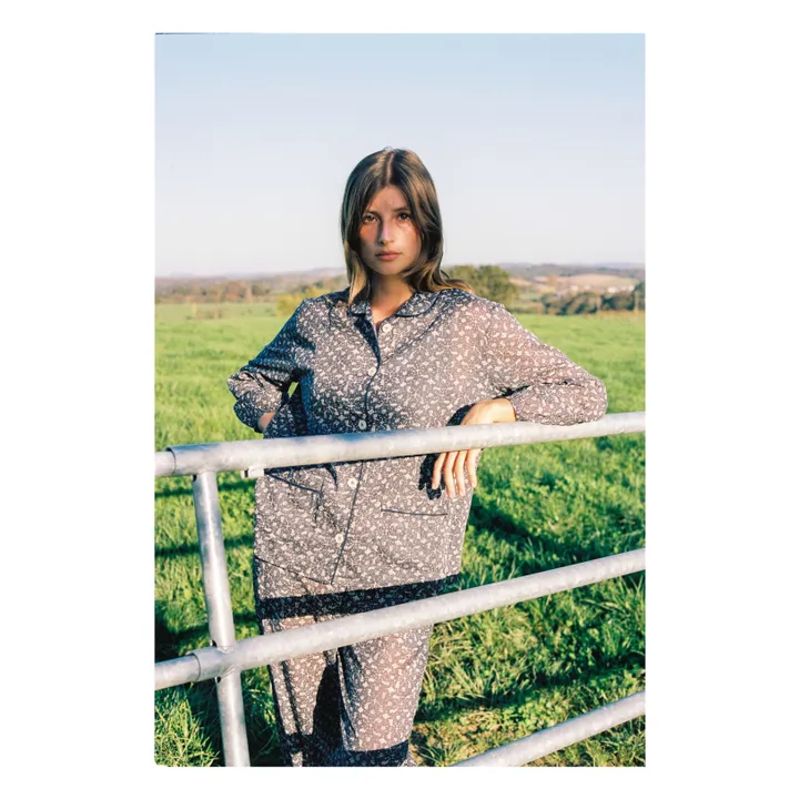 Pyjama Claudine Marge | Bleu- Image produit n°2