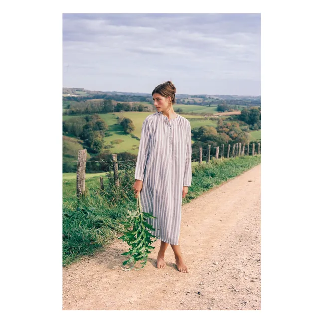 Robe de Nuit Longue Franz | Bleu