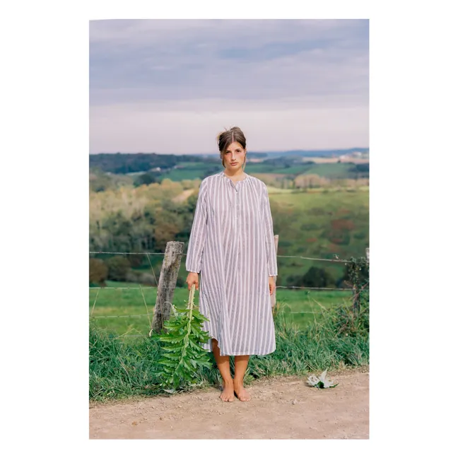 Robe de Nuit Longue Franz | Bleu