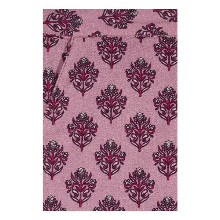 Pantalon Lova Fleurs | Violet- Image produit n°3