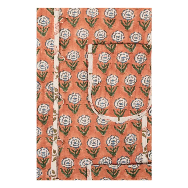 Veste Matelassée Matilda Fleurs | Orange