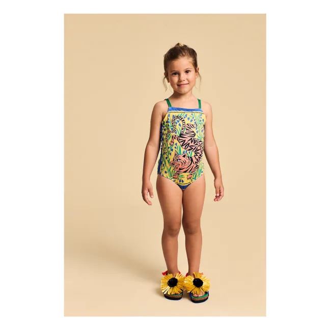 Maillot de Bain Tiger Fibres Recyclées | Vert